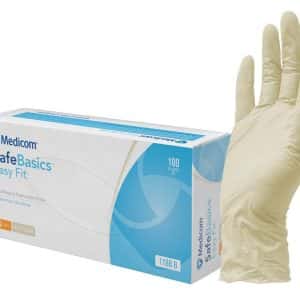 Medicom SafeBasics EasyFit Latex Gloves (Powder Free)