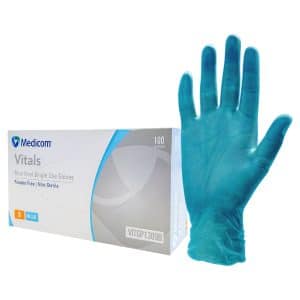 Medicom Vinyl Gloves (Blue)