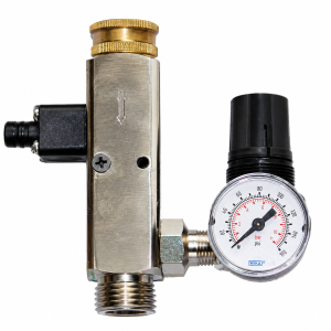 DEMA 294C compressed air foamer with pressure regulator, gauge and metering screw adjustment