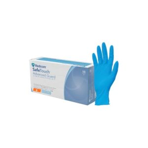 Medicom Nitrile Exam Gloves Blue PF Small