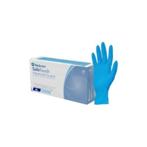 Medicom Nitrile Exam Gloves Blue PF X-Large